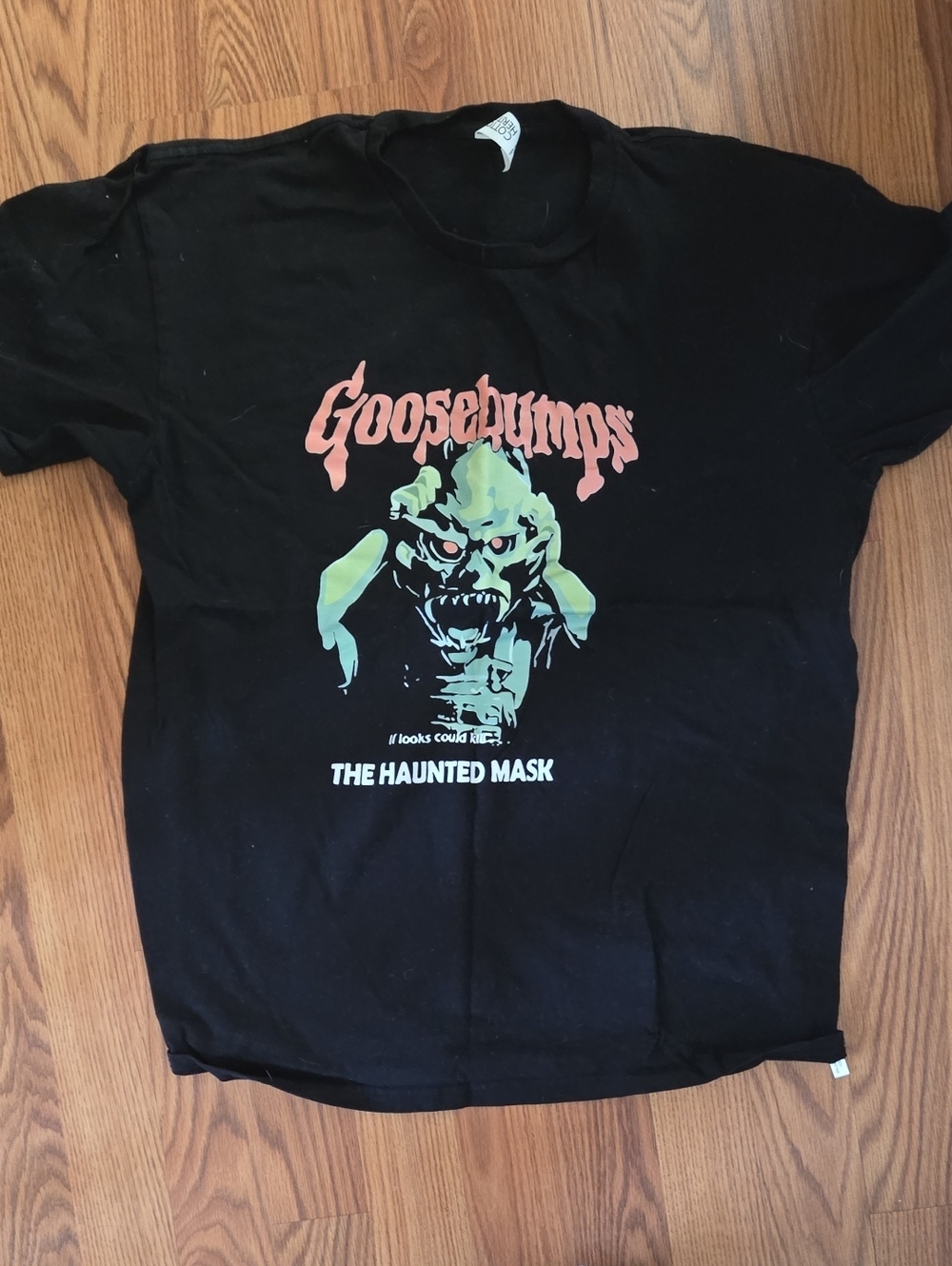 Goosebumps Black Graphic Tee - The Haunted Mask